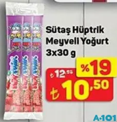 SÜTAŞ HÜPTRİK MEYVELİ YOĞURT 3X30 G SÜTAŞ HÜPTRİK MEYVELİ YOĞURT 3X30 G